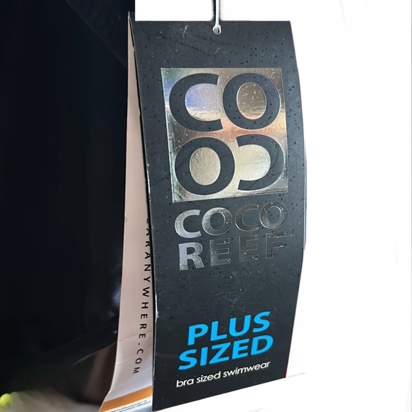 NWTS-Coco Reefs Black Plus Size Swim Suit Bottom size 3X - Picture 2 of 9